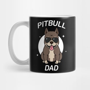 cool pitbull dad Mug